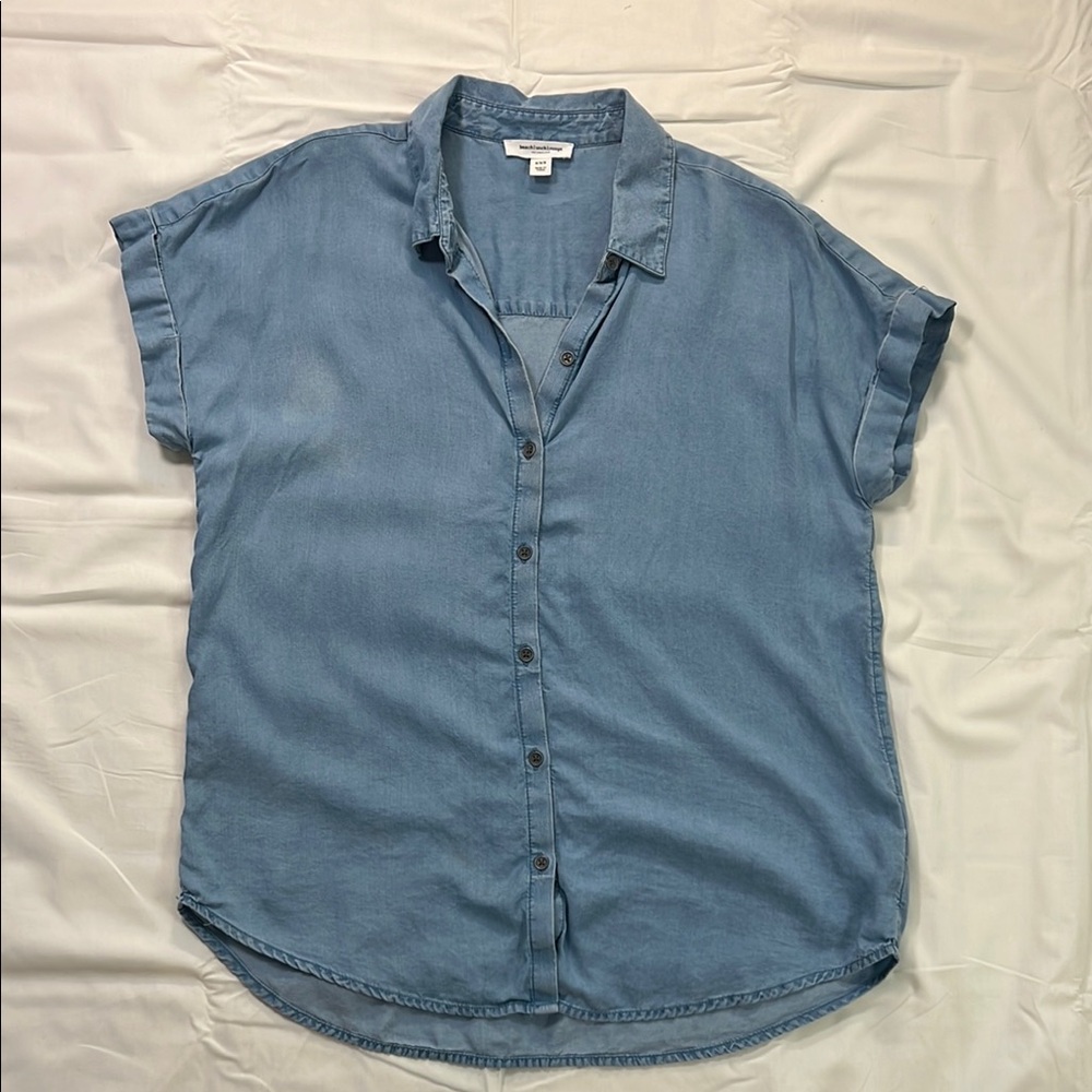 Lightweight soft denim shirt